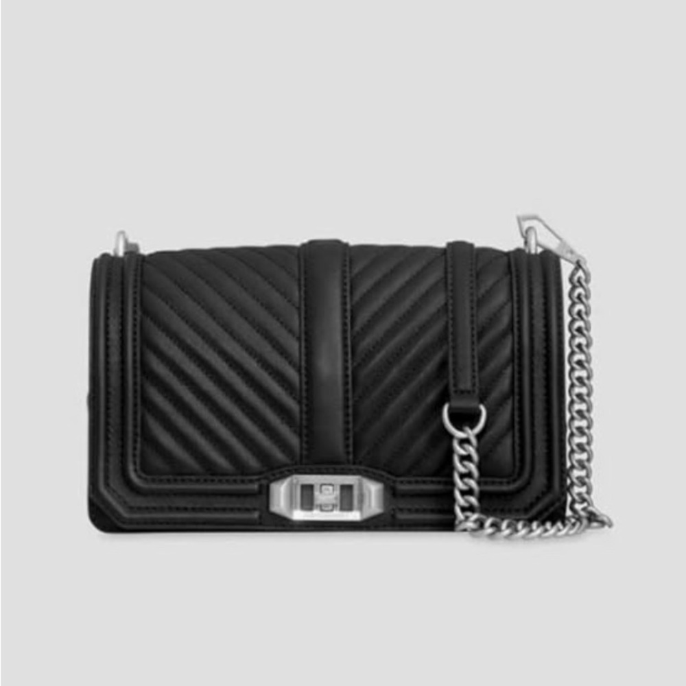 Rebecca Minkoff Chevron Quilted Love Crossbody